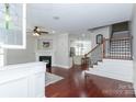 Spacious living room featuring hardwood floors and a fireplace at 3203 Kelsey Plz, Kannapolis, NC 28081