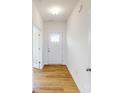Clean and spacious entryway with hardwood floors and white door at 2070 Van Buren Rd, Sherrills Ford, NC 28673