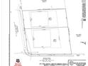 Detailed land survey showing lot dimensions and property boundaries with acreage measurements at 106 Hunter Ln, Charlotte, NC 28211