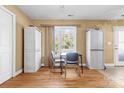 Bright dining area with hardwood floors and a large window offering natural light at 927 Kearney Dr, Shelby, NC 28152