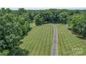 Expansive lawn with a long driveway leading to a secluded home surrounded by lush trees and greenery at 3814 Watson Church Rd, Monroe, NC 28110