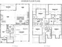 Detailed floor plans showcasing a spacious layout with multiple bedrooms and living areas at 2625 Ritz Ln, Matthews, NC 28105