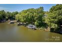 Lakefront lot with private dock and boathouse at 104 Hidden Cove Dr, Shelby, NC 28150
