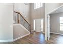 Bright and airy entryway with a staircase and access to other rooms at 824 N Rocky River Rd, Monroe, NC 28110