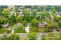 Aerial view showing home's location in a residential neighborhood at 1308 Rama Rd, Charlotte, NC 28211