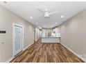 Spacious living room with hardwood floors and an open floor plan at 1528 28Th Street Se Pl, Hickory, NC 28602