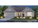 Charming craftsman-style home with stone accents, covered porch, and a two-car garage at 132 Brooke Forest Ct, Mooresville, NC 28115
