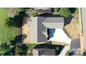 Top-down view of a house and its surrounding yard at 3778 Rock Bridge Ne Dr, Conover, NC 28613