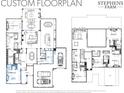 Detailed floorplan showcasing the layout of this home, including the kitchen, bedrooms, and living spaces at 8115 Farm Crossing Ln # 3, Huntersville, NC 28078