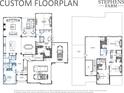 Detailed custom floorplan showcasing the layout of this home's main and upper levels at 8111 Farm Crossing Ln # 2, Huntersville, NC 28078