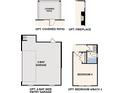 Floor plan featuring covered patio, garage, fireplace, bedroom 4, and bath 3 at 9913 Manor Vista Trl, Kannapolis, NC 28027