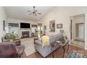 Bright living room featuring vaulted ceilings, fireplace, and an open layout great for entertaining at 10080 Highland Creek Cir, Indian Land, SC 29707