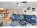 The spacious living room flows into the dining area and kitchen, perfect for modern living at 11264 Hyde Pointe Ct, Charlotte, NC 28262