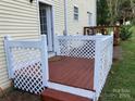 Small deck with white lattice and steps at 1067 19Th Ne St # B, Hickory, NC 28601