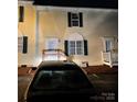 Night view of condo building showcasing a well-lit exterior at 1067 19Th Ne St # B, Hickory, NC 28601