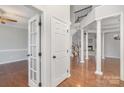 Welcoming foyer boasting hardwood floors, soaring ceilings, and elegant staircase at 1001 Hatton Ter, Fort Mill, SC 29707