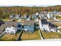 Aerial view of homes in a residential neighborhood at 1547 Rye Rd, Mount Holly, NC 28120