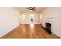 Spacious living room with hardwood floors and fireplace at 815 6Th Sw Ave, Hickory, NC 28602