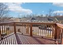 Wooden deck overlooking townhome community at 127 High Ridge Rd, Mooresville, NC 28117