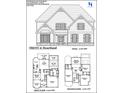 Detailed floor plan showcasing the layout of this spacious 3,250 sq ft home design at 227 Heartland Dr, Rock Hill, SC 29732