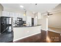 Open concept kitchen with island and stainless steel appliances at 2125 Southend Dr # 349, Charlotte, NC 28203