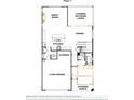 First floor plan featuring an open-concept layout with kitchen, living, and dining areas at 15008 Brownleigh Ln # 29, Huntersville, NC 28078