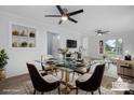 Bright dining room with glass table and modern chairs at 1485 Nc Hwy 16 N Hwy, Taylorsville, NC 28681