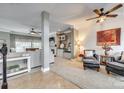 Spacious living room with a cozy seating area, fireplace, and hardwood floors at 2824 Huckleberry Hill Dr, Fort Mill, SC 29715