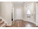 Bright foyer with hardwood floors, leading to the main living areas and staircase at 284 Garnet Ct, Fort Mill, SC 29708