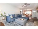 Spacious living room with sectional sofa and fireplace at 2701 Palm Ave, Charlotte, NC 28205