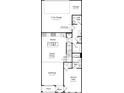 First floor plan showing kitchen, dining, gathering areas, and garage at 1198 Lost Cove Rd, Indian Land, SC 29707