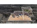 House and expansive lot aerial view at 2351 Hudspeth Rd, Catawba, NC 28609