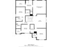 Upstairs floor plan with bedrooms, bathrooms, and walk-in closets labeled with dimensions at 7108 Kinley Commons Ln, Charlotte, NC 28278