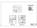 Two-story house floor plan, showing kitchen, bedrooms, and bathrooms at 164 Wildwood Loop, Statesville, NC 28677