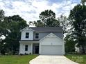 Charming two-story home with a well-manicured lawn and attached two-car garage at 168 Wildwood Loop, Statesville, NC 28625