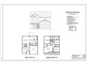 Two-story home floor plan includes a two car garage, Gathering room, and multiple bedrooms at 168 Wildwood Loop, Statesville, NC 28625