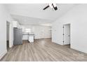 Spacious living area with an open floor plan, seamlessly connecting to the modern kitchen and dining space at 872 Old Mocksville Rd # 1, Statesville, NC 28625