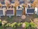 Aerial view showcasing the house's position in a residential neighborhood at 11131 Cypress View Dr, Charlotte, NC 28262