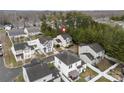 Aerial view of a well-kept neighborhood highlighting property location and surrounding homes at 8633 Sawleaf Ct, Charlotte, NC 28215