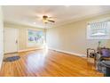 Living Room with hardwood floors and large windows at 549 Spring Sw St, Concord, NC 28025