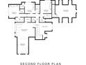 Detailed second floor plan featuring bedrooms, recreation and media rooms, and bonus room at Lot 7 Hamlin Rd # 7, Fort Mill, SC 29715