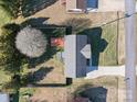 An aerial view of the house showing the roof, driveway, and surrounding yard at 2505 Ashford Dr, Newton, NC 28658