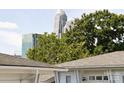 Charlotte skyline view from a townhome community at 658 E 10Th St, Charlotte, NC 28202