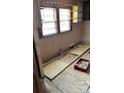 Kitchen undergoing renovation with new flooring at 111 James Love School Rd, Shelby, NC 28152