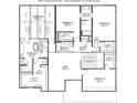Floor plan of the second floor showing the owner's suite, three bedrooms, three bathrooms, and a loft at 2007 Kendall Dr # 6, Wesley Chapel, NC 28173