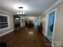 Spacious living room featuring a fireplace and hardwood floors at 506 S Love Chapel Rd, Stanfield, NC 28163