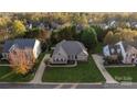 Bird's-eye view of a single-story house in a residential neighborhood at 1108 Butterburr Dr, Matthews, NC 28104