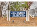 Hamilton's Bay community entrance sign at 37 Hamiltons Harbor Dr # 601, Clover, SC 29710