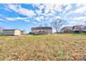 Large backyard with shed, above ground pool, and fenced area at 108 Landing Ct # 36, Bessemer City, NC 28016