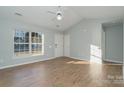 Light hardwood floors and vaulted ceilings at 1630 Hardy Dr, Rock Hill, SC 29732